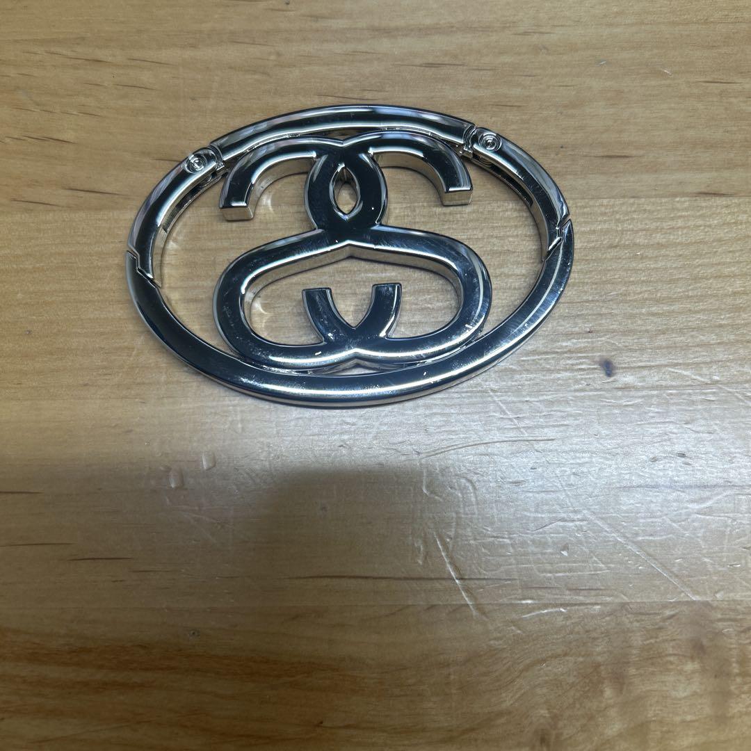 Stussy SS LINK CARABINER Silver カラビナ