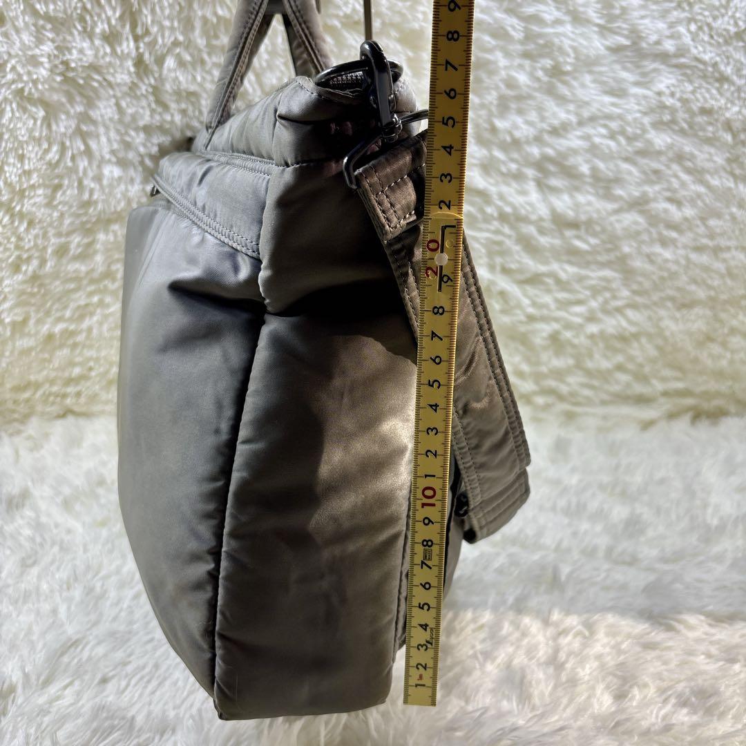 POATER タンカー　2way ショルダーバッグ　シルバーグレイ