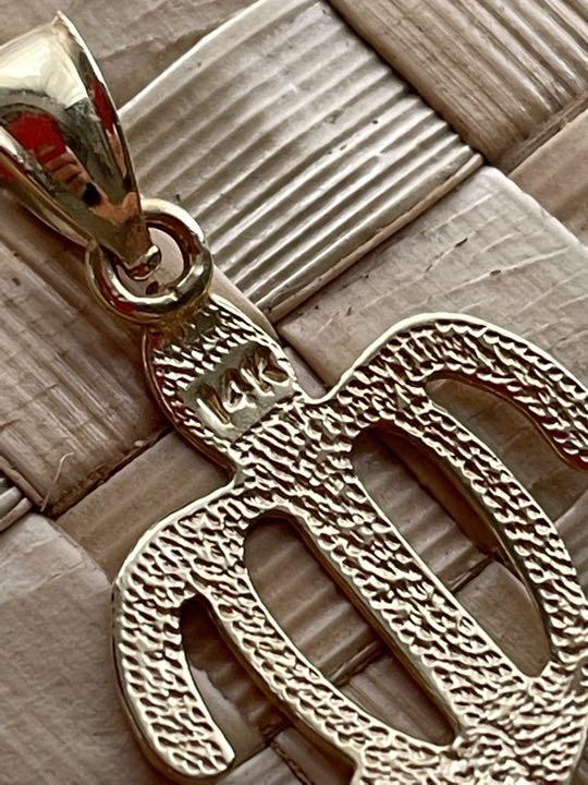 14k ハワイアン ホヌ ペンダントトップ