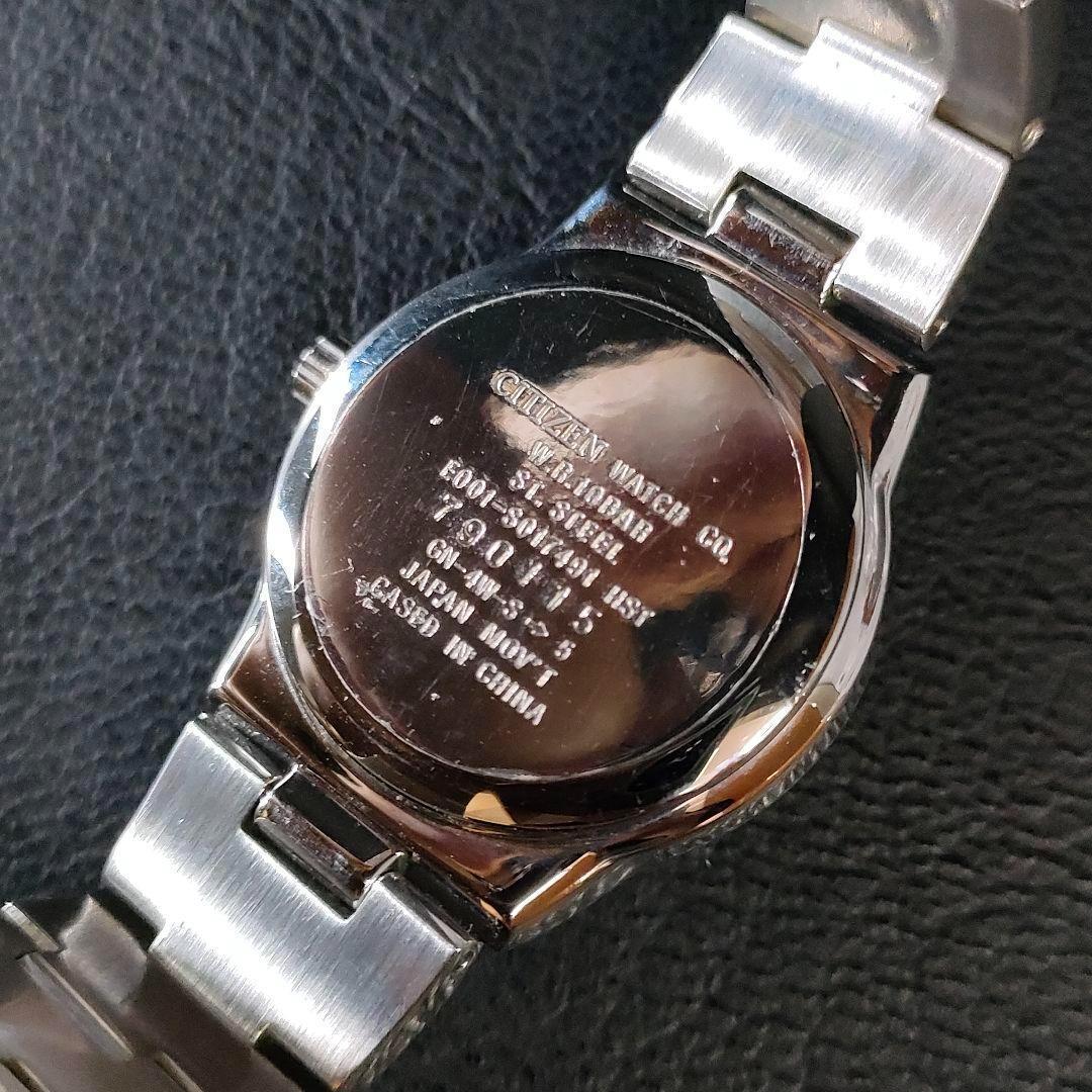 美品 CITIZEN シチズン ウィッカ シェル 文字盤 シルバー