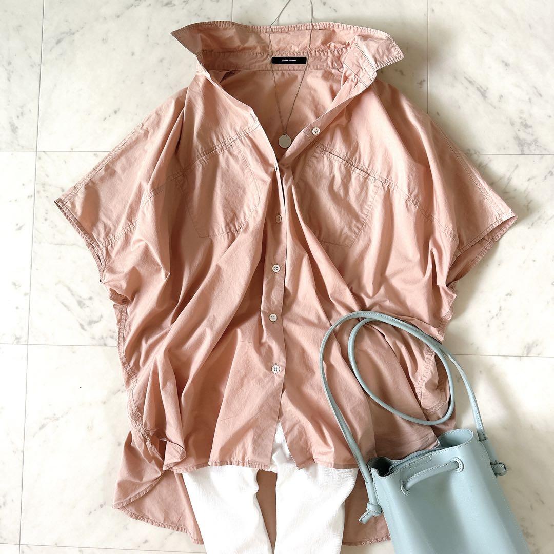 美品☆ジャーナルスタンダード タイプライタースイッチングシャツ フレンチスリーブ