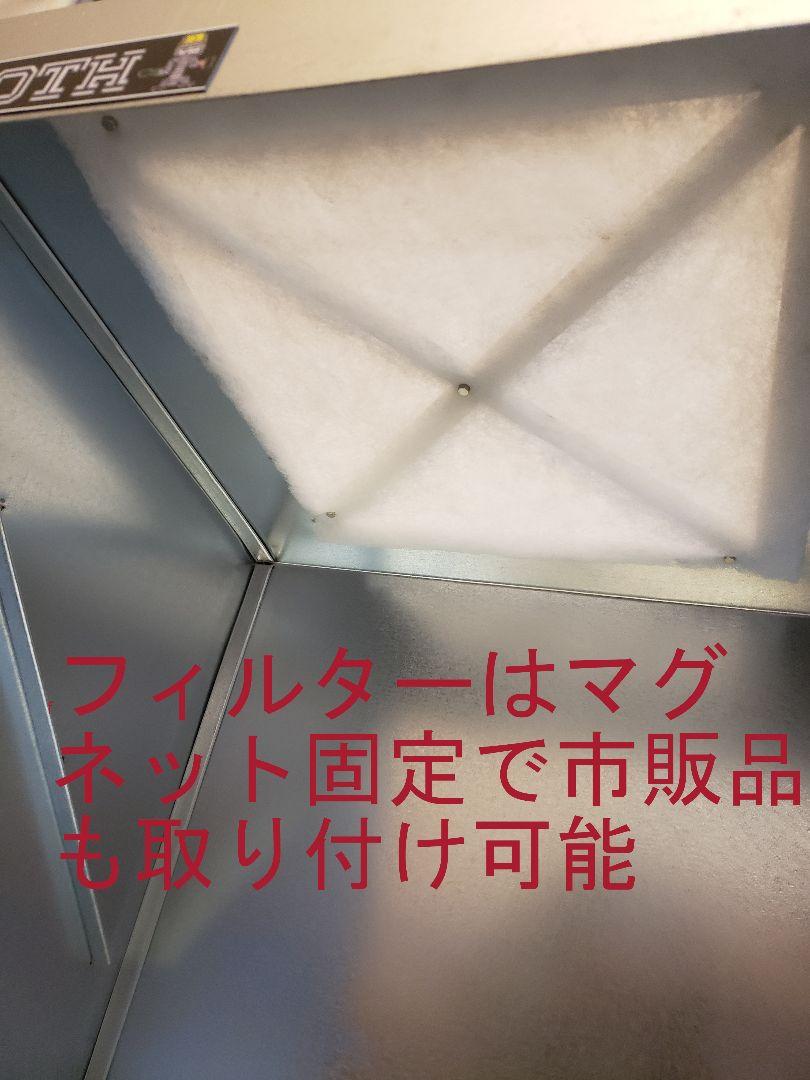 G-Booth X 最高クラス研磨塗装ブース 大風量低騒音 最大760ｍ3/ｈ