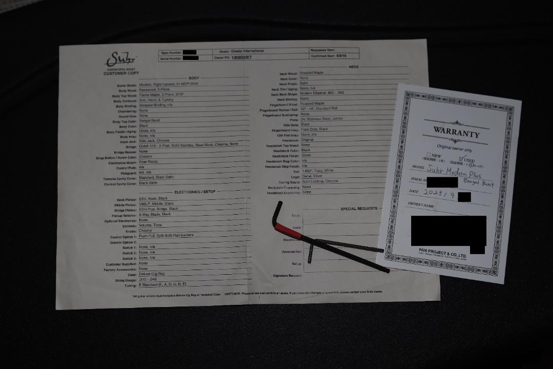 Suhr Modern Plus 2019年美品