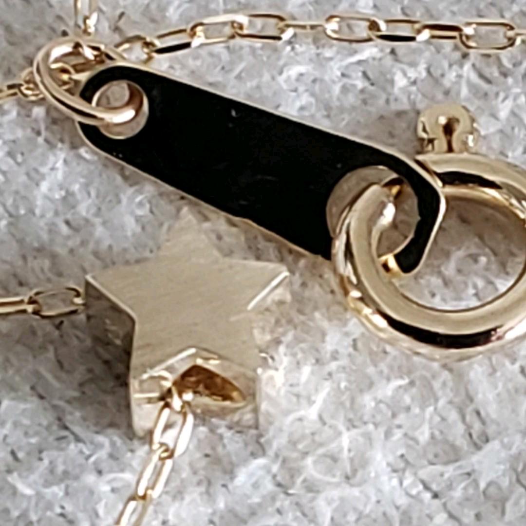 スター♡美品【ジュエルクローゼット】K10 スターモチーフ ネックレス☆アガット