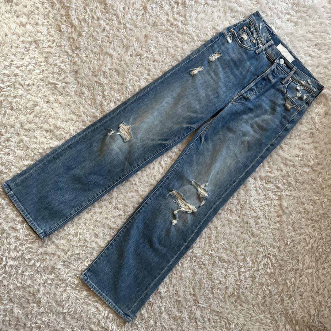 【MOTHER 】THE RAMBLER ANKLE ダメージ加工デニムパンツ