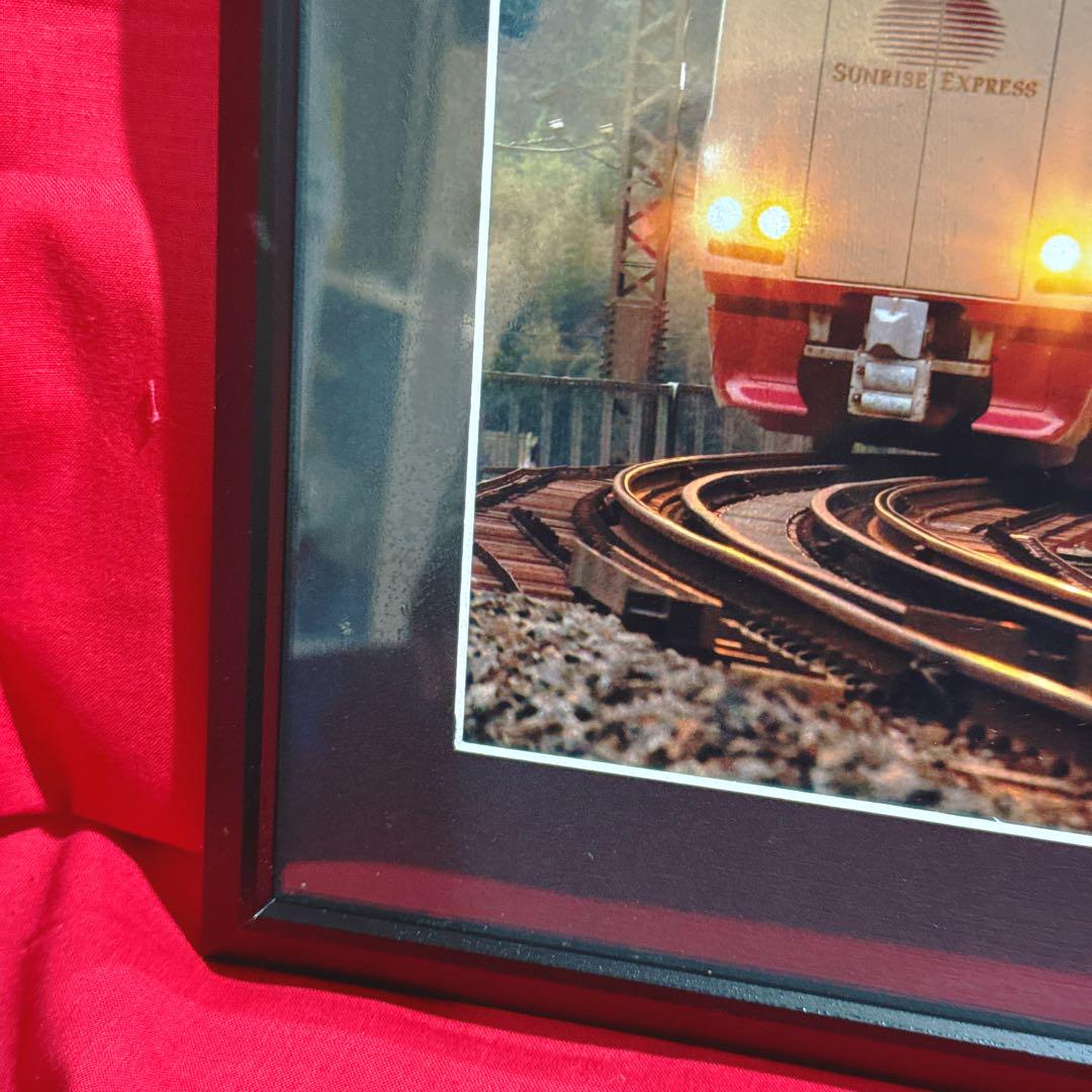 桜をかすめて走るサンライズエクスプレス 鉄道写真