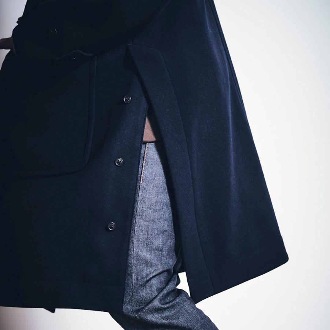 【極美品】UNIQLO/ユニクロ+JウールオーバーサイズダッフルコートLsize