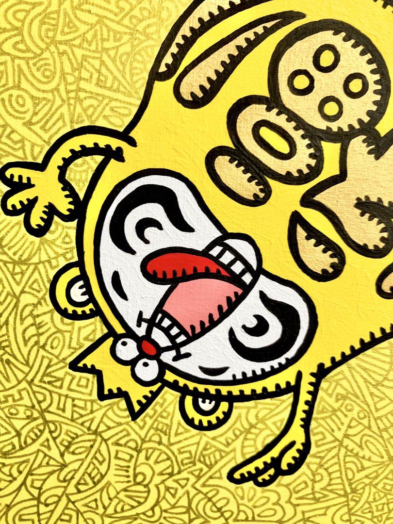 原画 だるま ポップアート キャラクター 絵画 アクリル画 現代