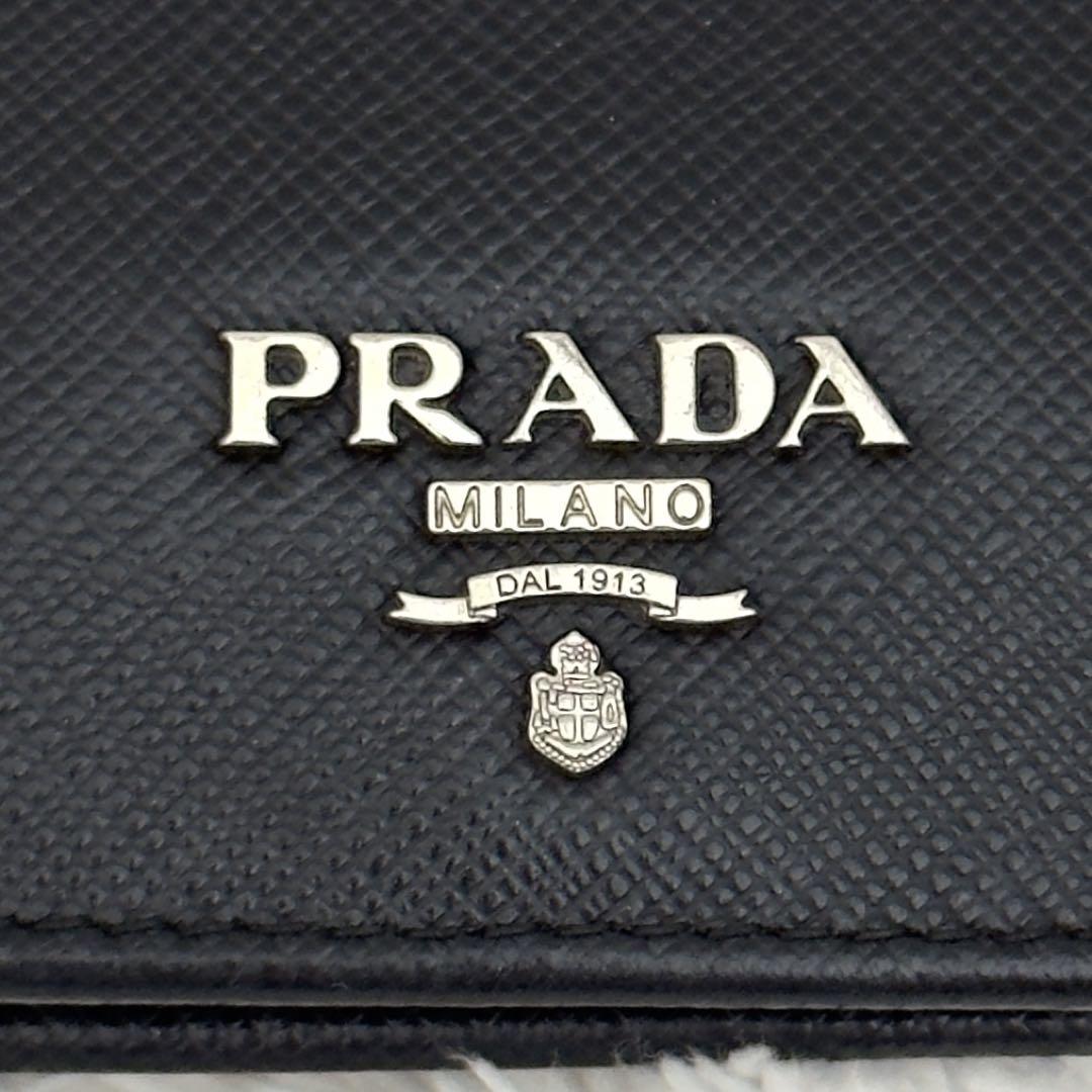 PRADA プラダ サフィアーノレザー 二つ折り コンパクトウォレット 財布