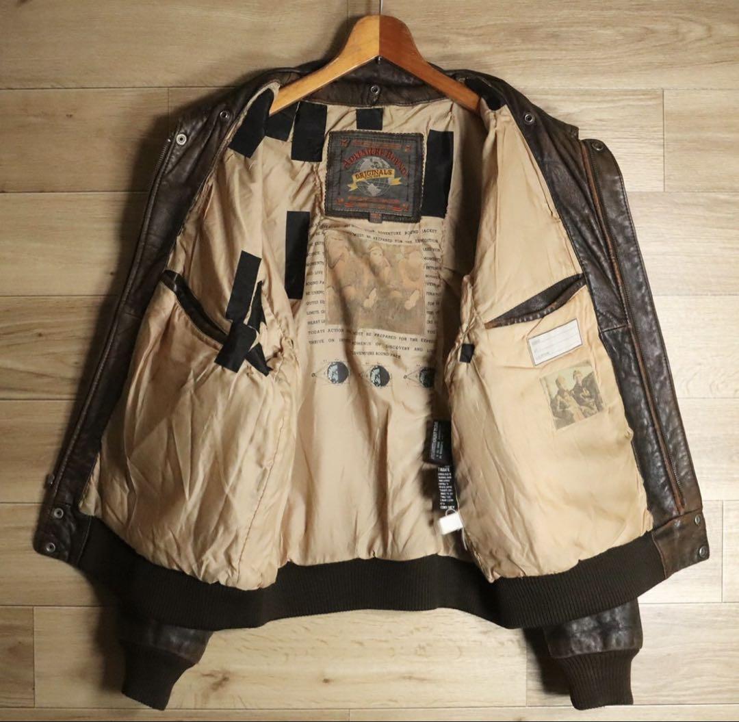オリジナルペイント A-2 レザージャケット ヴィンテージ 古着 大戦