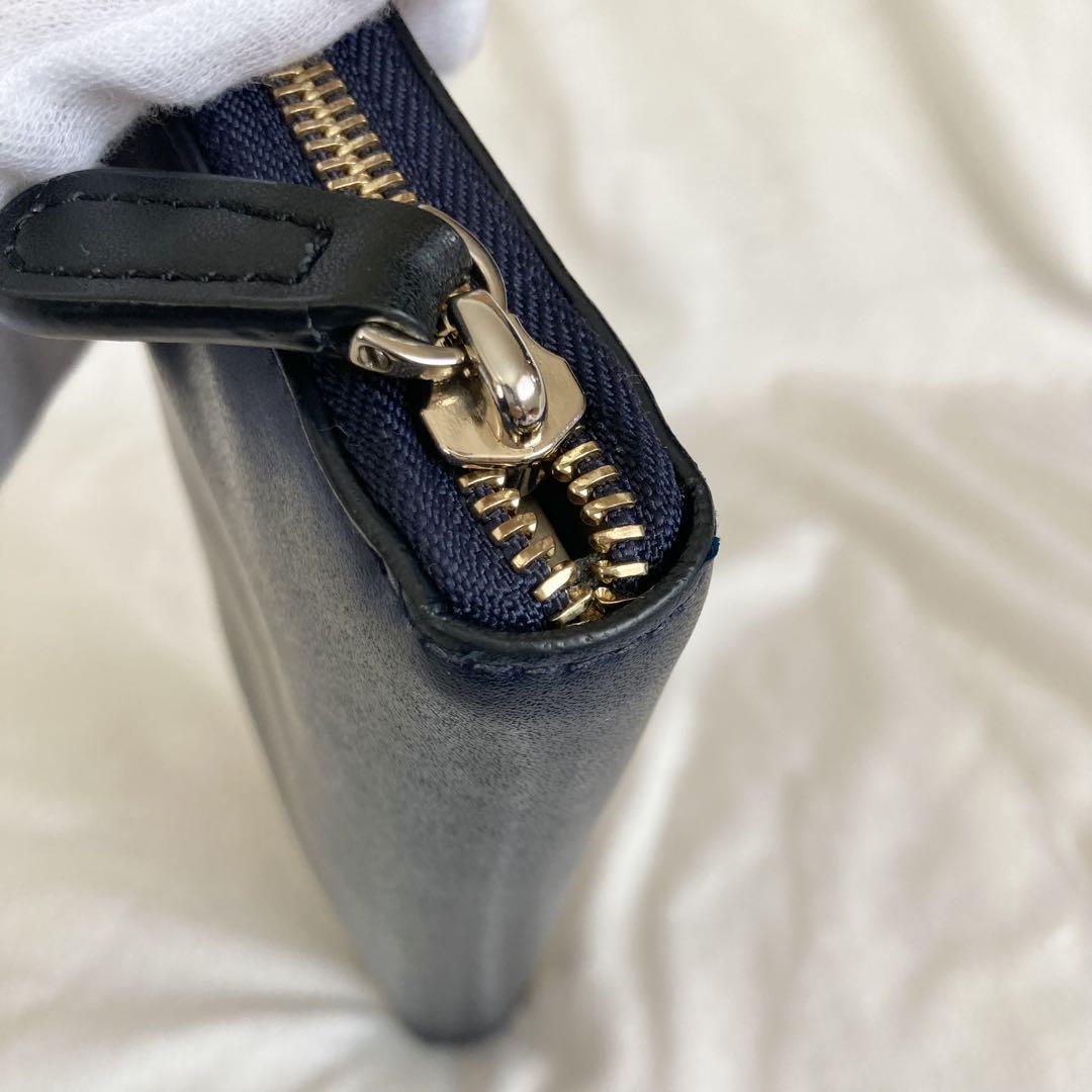 ＊Ferragamo＊希少 ヴァラリボン 長財布 ネイビー バイカラー