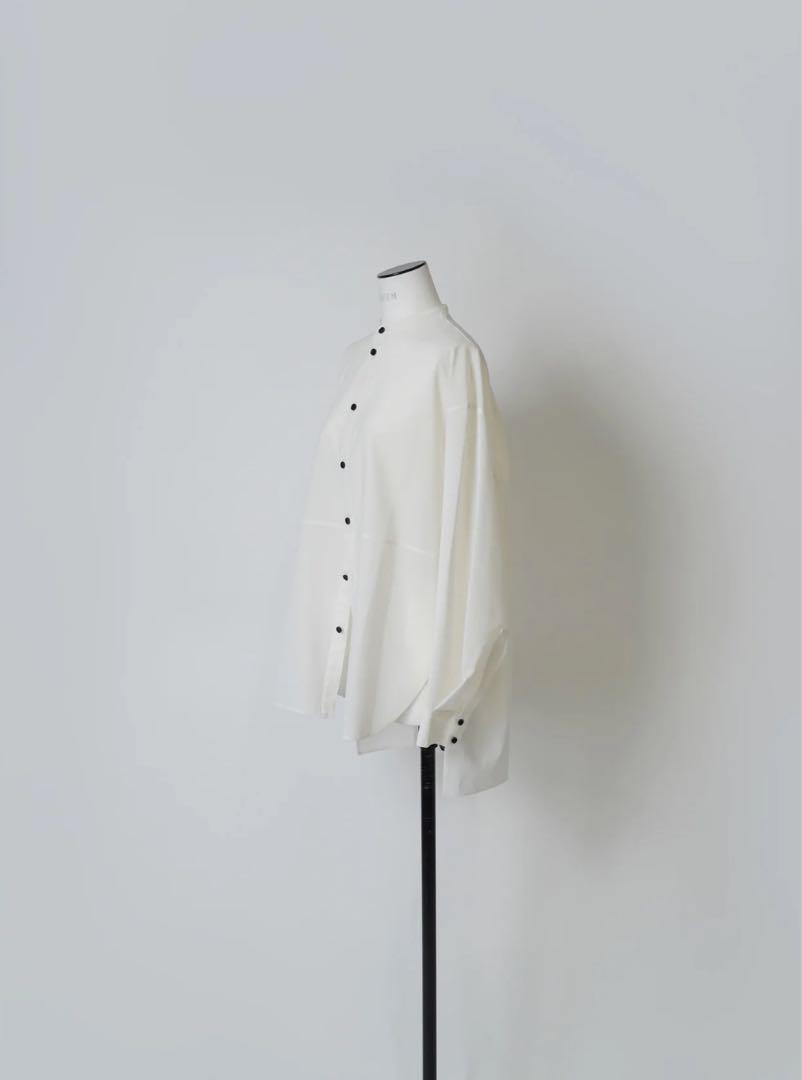 トップス LOHEN BAND COLLAR SLIT SHIRT