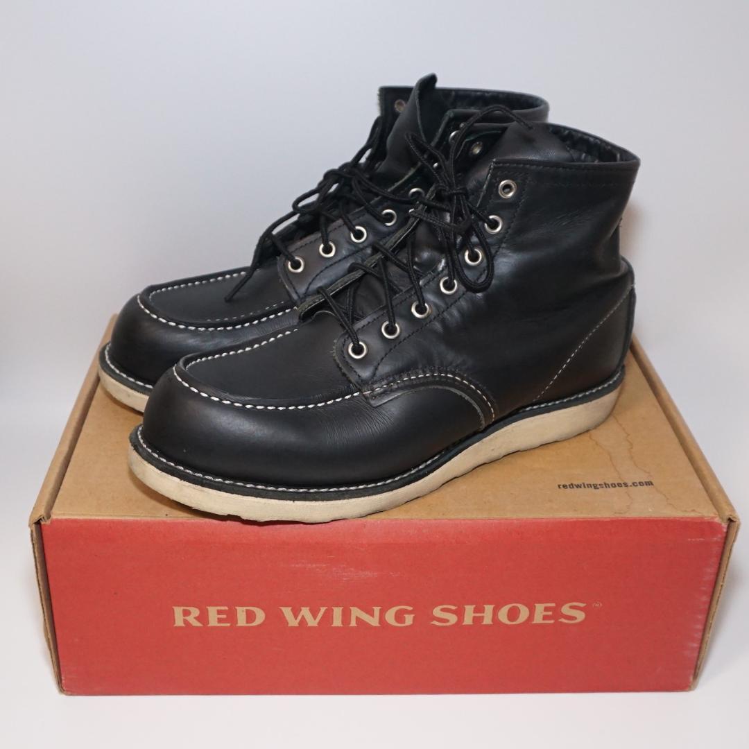 RED WING　レッドウイング　8179　US8.5E　モックトゥ　ブーツ　黒