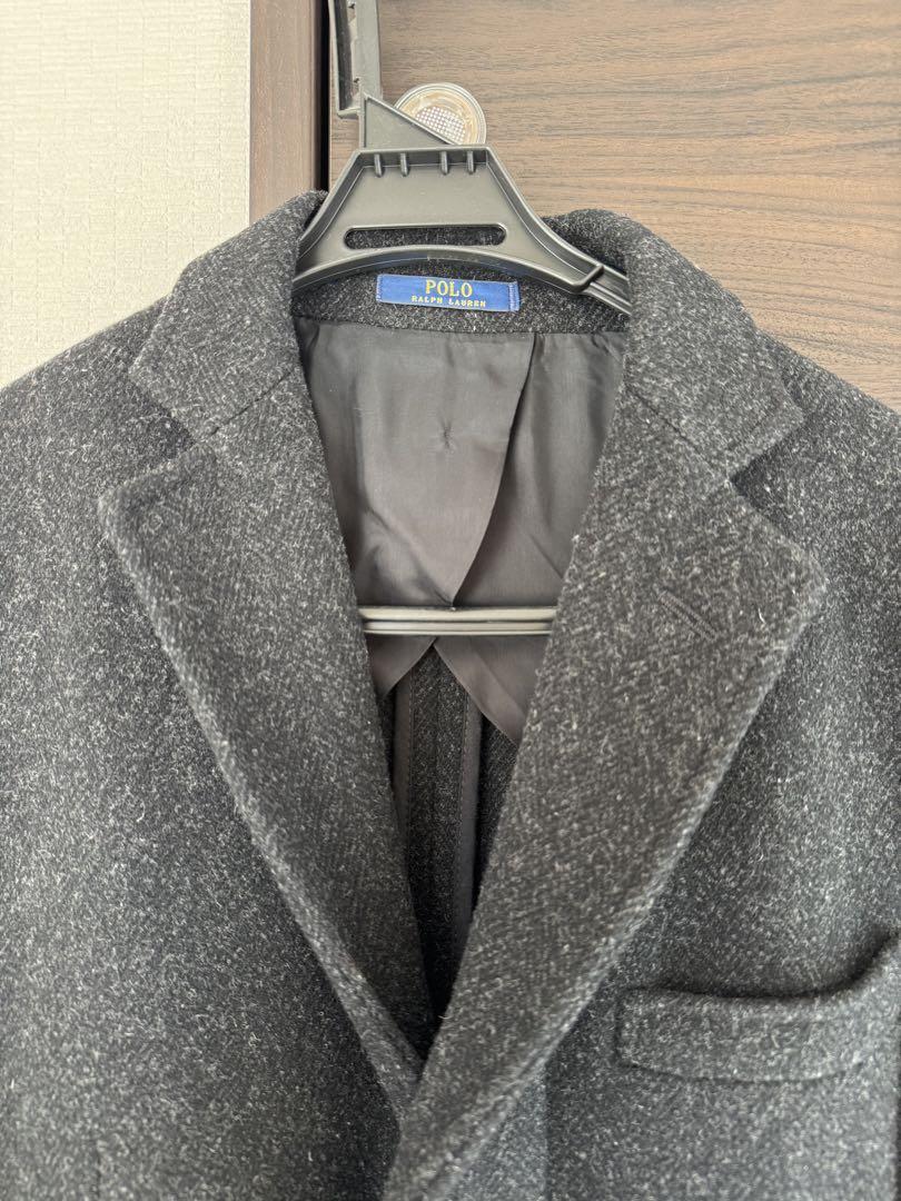 【海外輸入】 美品 POLO Ralph Lauren ダークグレー チェスターコート ジャケット・アウター