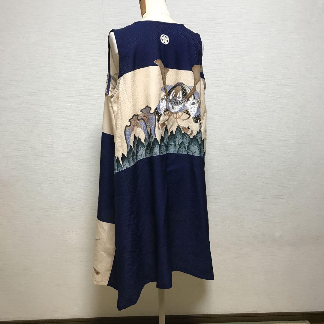 子供着物リメイクロングジレ 子供着物リメイクロングジレ - メルカリ