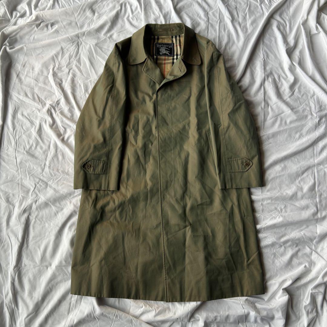 Burberry's ステンカラーコート オリーブグリーンジャケット・アウター