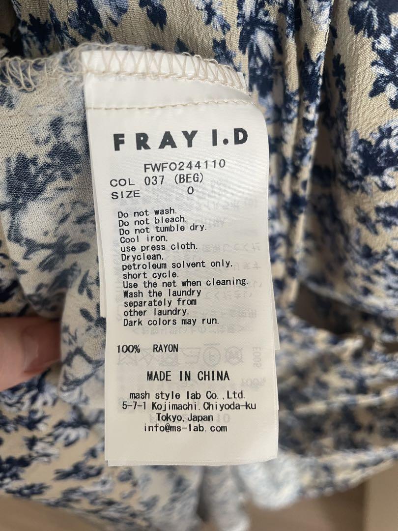 FRAY I.D ヴィスコースフラワーカシュクールワンピース　0サイズ