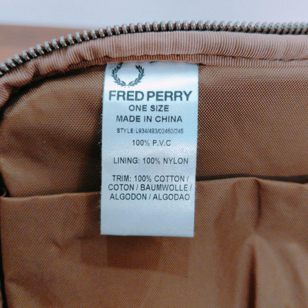 1点限り FRED PERRY ブラウン ショルダーバッグ ヴィンテージ