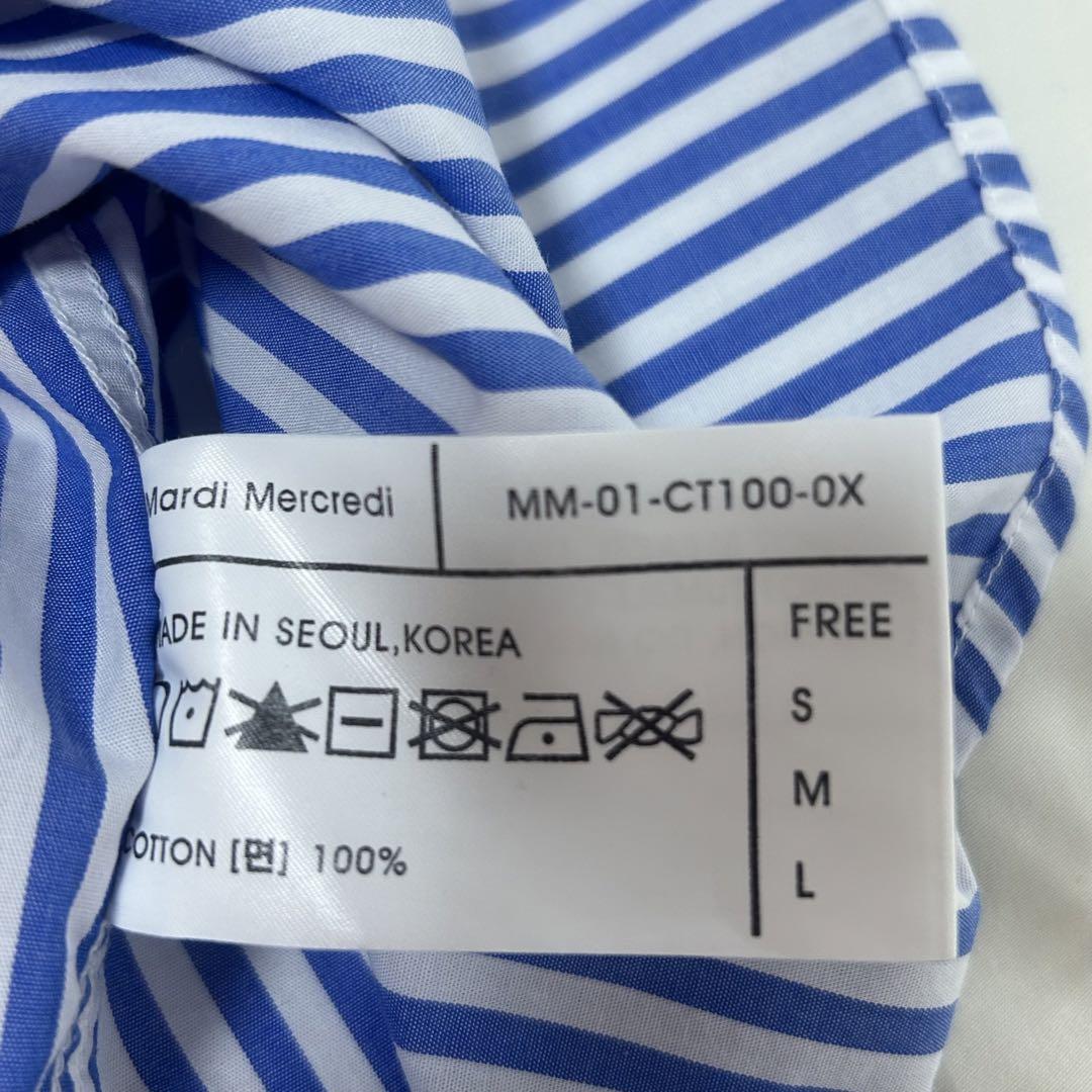 未使用に近】Mardi Mercredi☆OXFORDSHIRT STRIPE