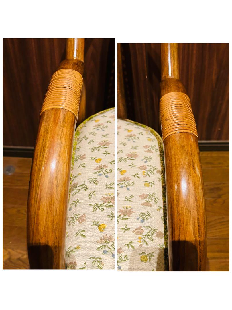 【美品】 昭和 レトロ 家具 カリモク karimoku 椅子 イス チェア ③