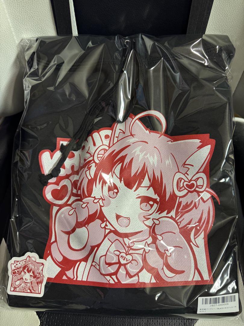 【SALE／10%OFF 赤見かるび 新衣装フーディ ブラック XL Vtuber アイドル
