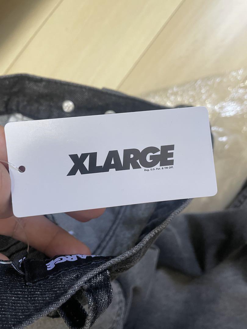XLARGE ダークグレー デニムパンツ