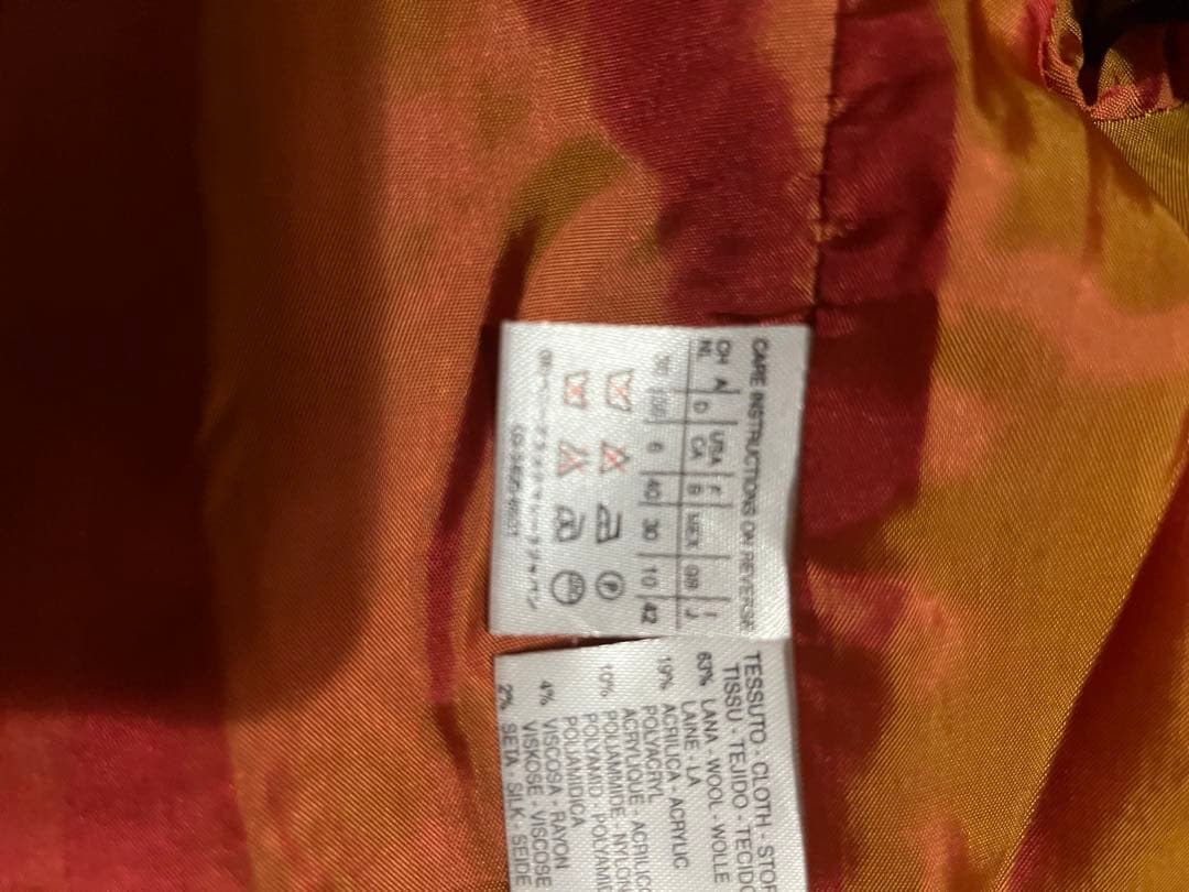 MARELLAマレーラジャケットワンピースセットアップ42(XL)イタリア製赤