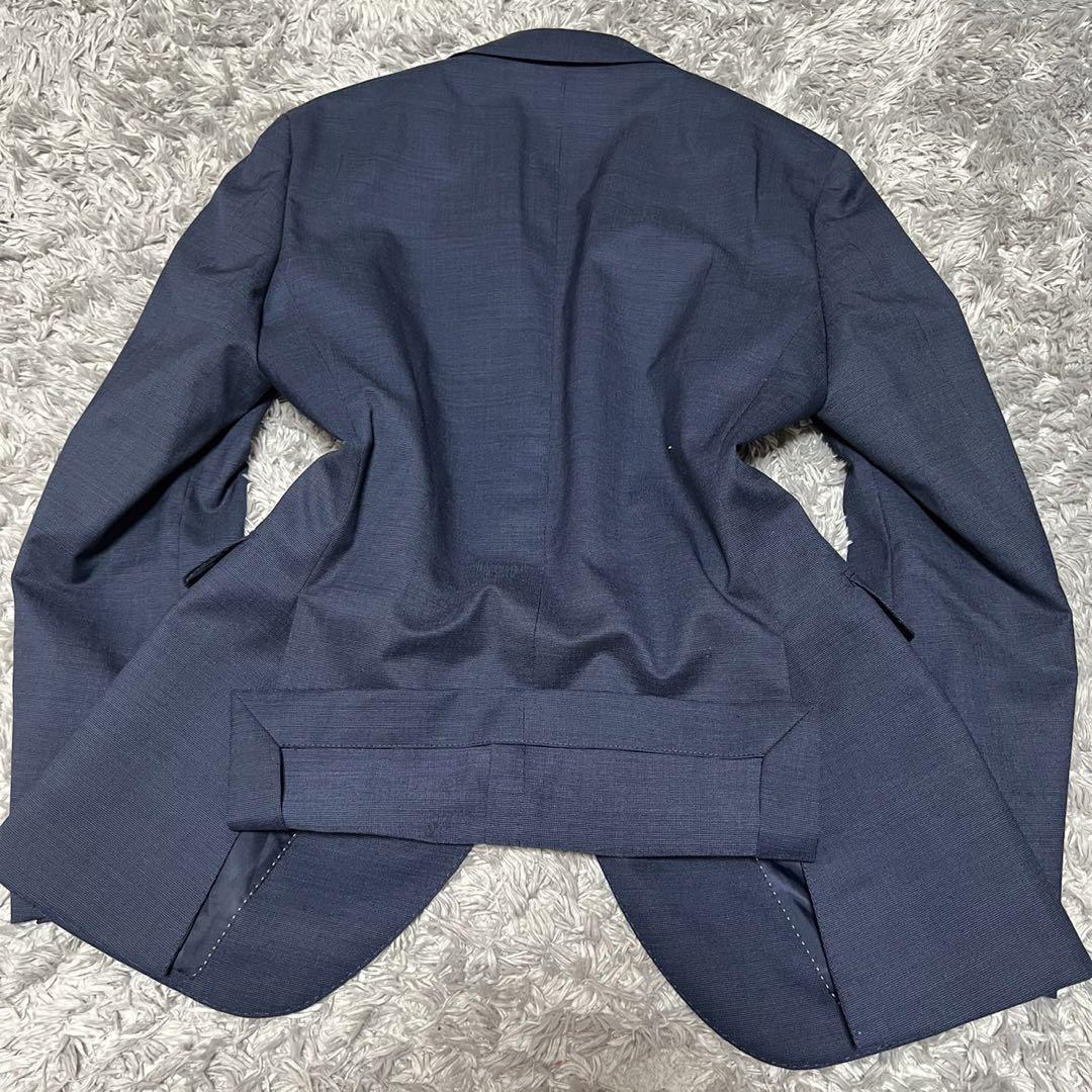 【極美品】スーツカンパニー　セットアップ　スリーピース　ウール　ネイビー　M相当