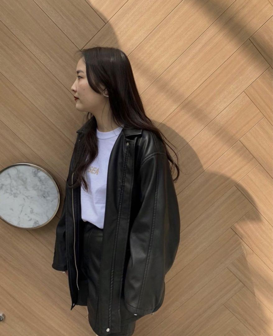AMERI GENTLE FAKE LEATHER JACKET & PANTS
