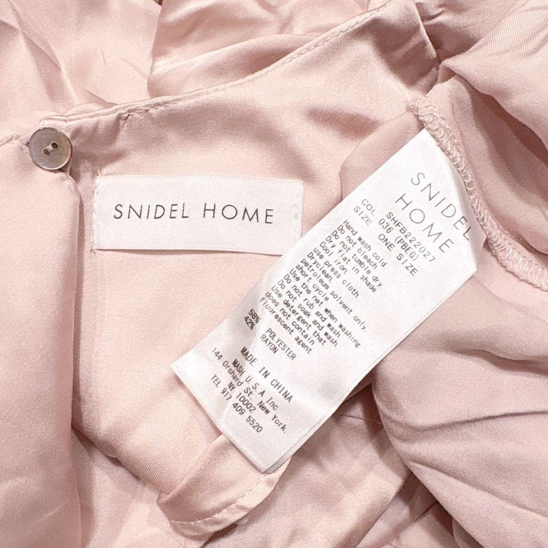 SNIDEL HOME スナイデルホーム 神崎恵コラボ シルキーサテンチュニック