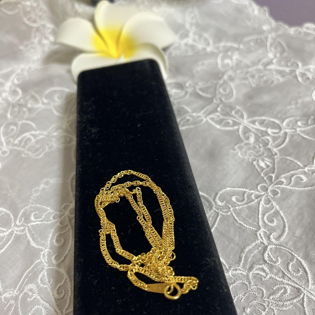 新品❣️gstv純金 スクリューチェーン ネックレス 50cm 6.1g超え