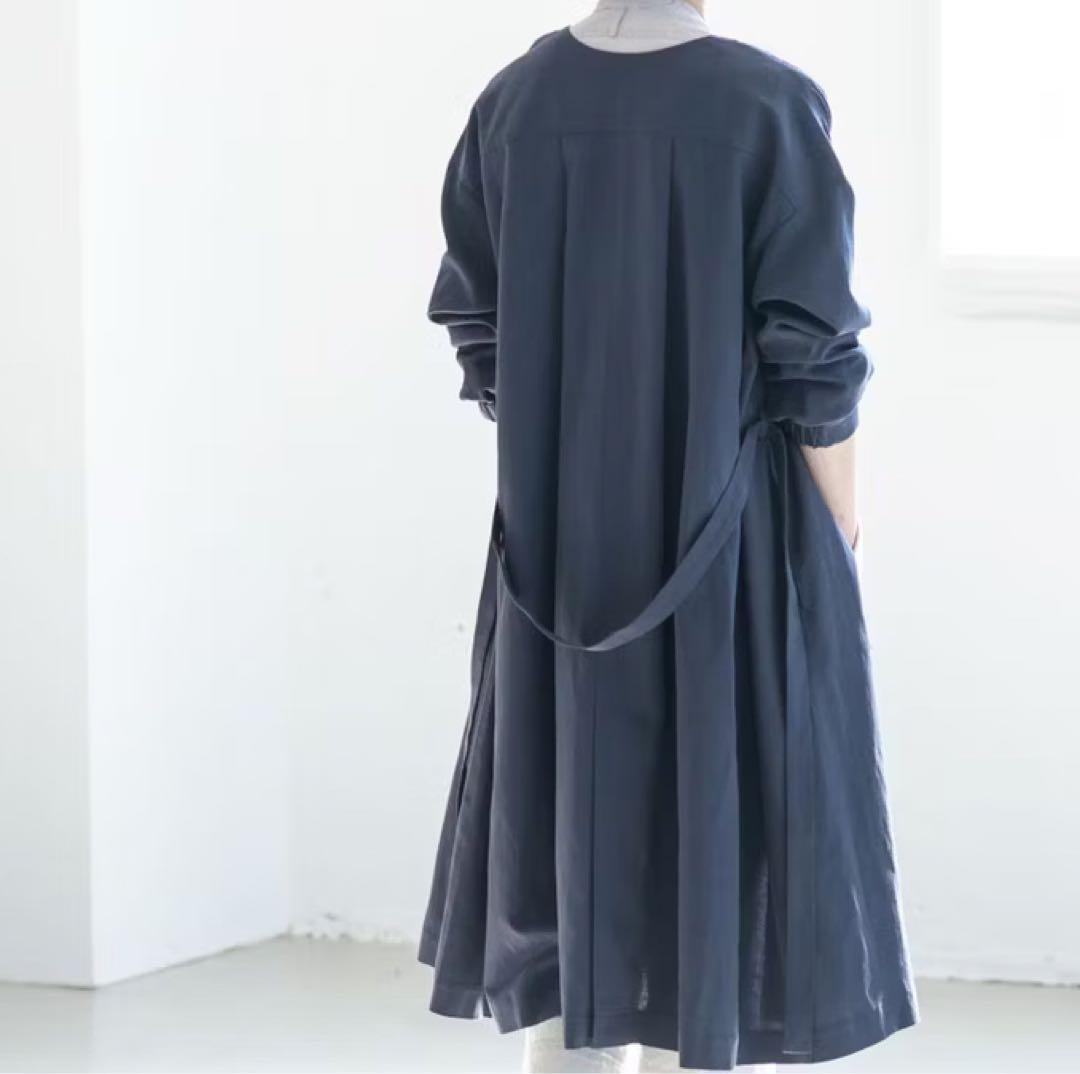 【北欧、暮らしの道具店】香菜子さんとつくったアトリエコート　ネイビー