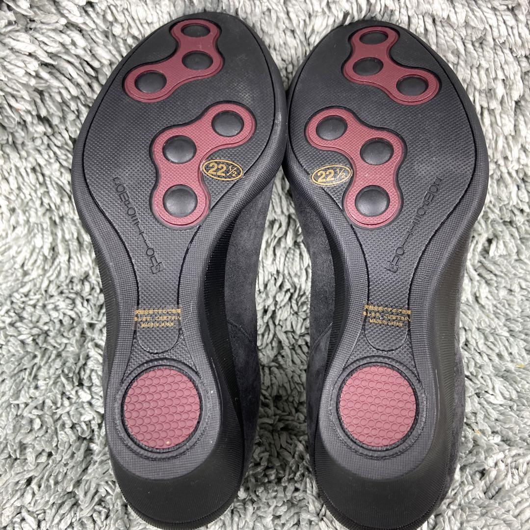 【未使用品】コンポジション9 パンプス 22.5cm ビジュー リボン