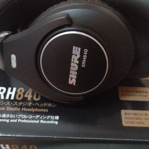 Shure SRH840 ヘッドホン SHURE SRH840 モニター ヘッドホン（箱・付属
