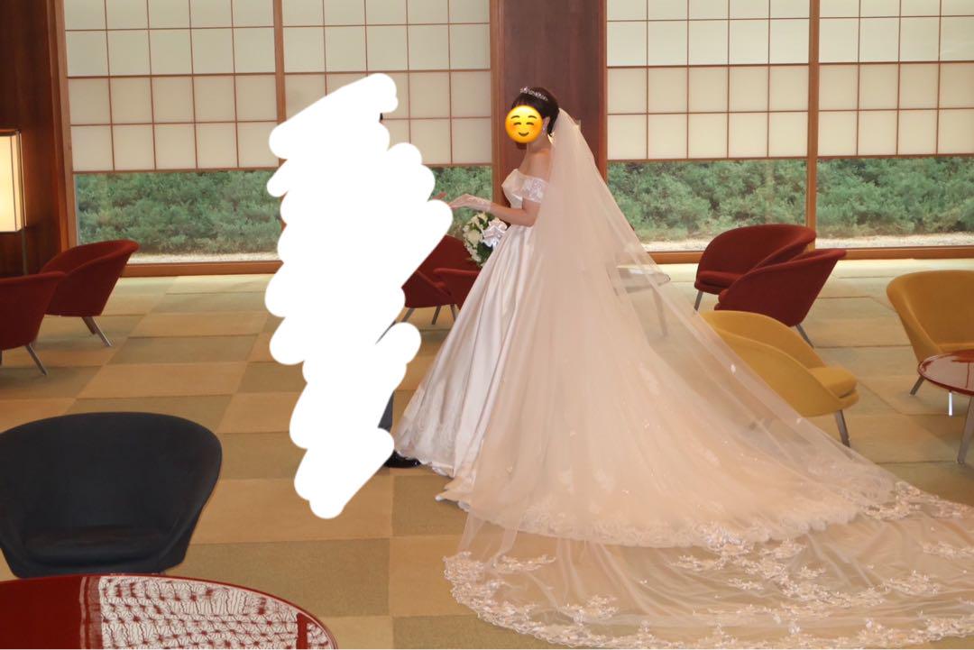 ウェディング ロング ベール(ショートグローブおまけ)