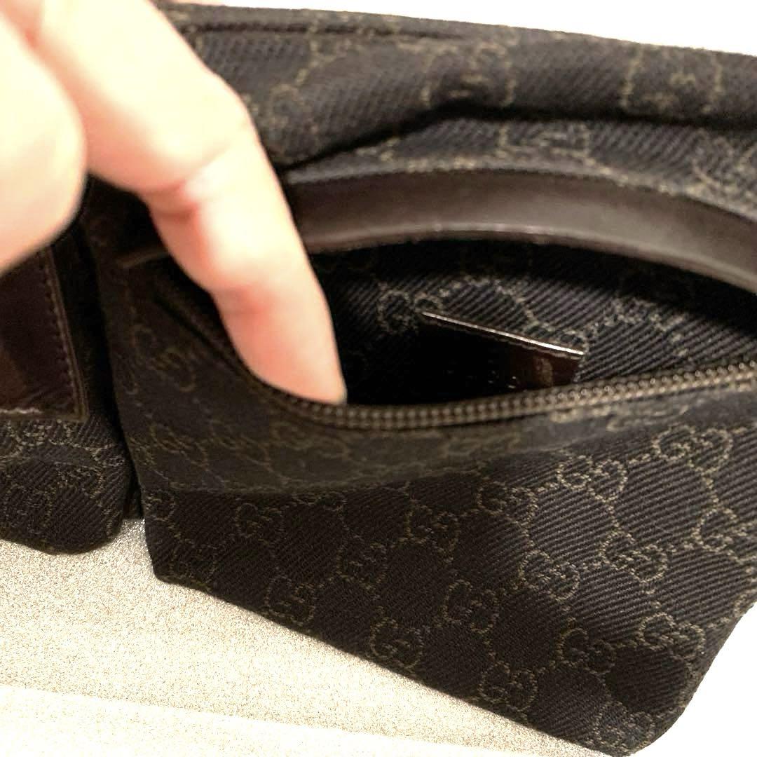 グッチ　ウエストポーチ:ボディバッグ　ファブリック×レザー
