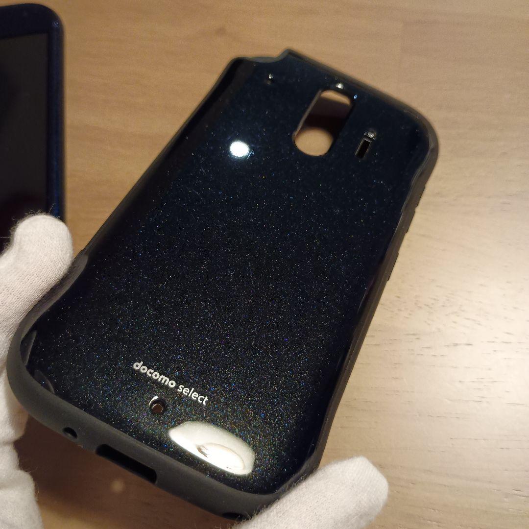 らくらくスマートフォン　F-42A　ネイビー　ハードケース付き らくらくスマートフォン F-42A ネイビー ハードケース付き