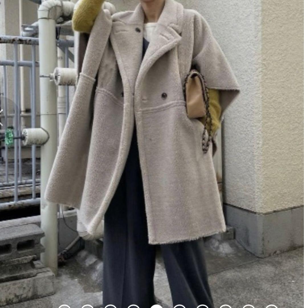 アメリヴィンテージ REVERSIBLE BOA PONCHO COAT