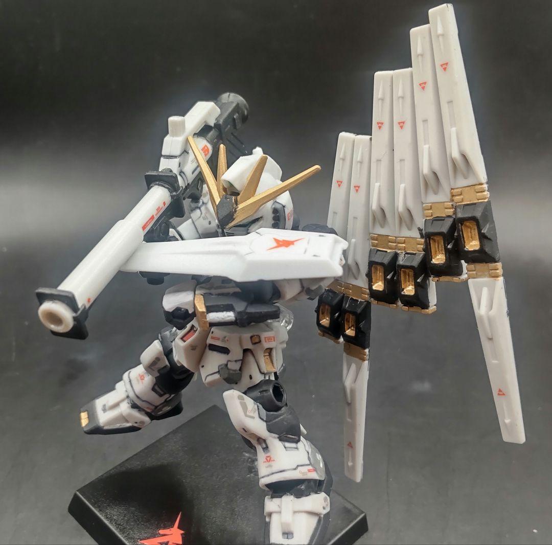 モビルスーツアンサンブル、νガンダム　リペイント改造品 モビルスーツアンサンブル・νガンダムリペイント｜マッドさん