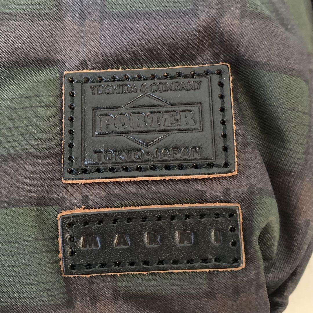 【美品】マルニ×ポーター ショルダーバッグ MARNI×PORTER ナイロン