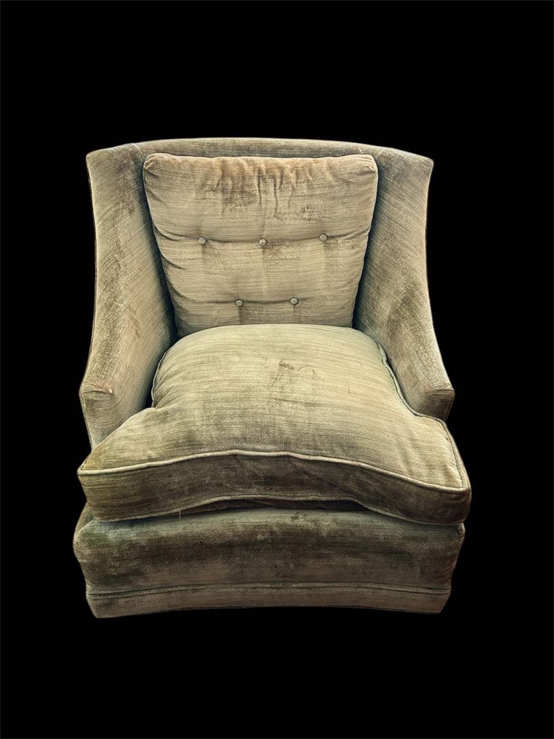 ヴィンテージ1人掛けソファ ヴィンテージ アメリカ買い付け傷や汚れあり