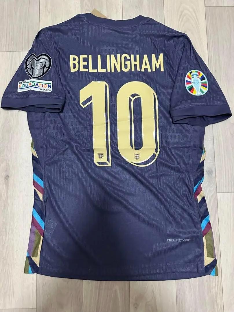24/25ベリンガム #10イングランド代表ユニフォーム長袖 サッカー ジャージ 新品 24-25 イングランド代表 ベリンガム10番 長袖ユニフォーム