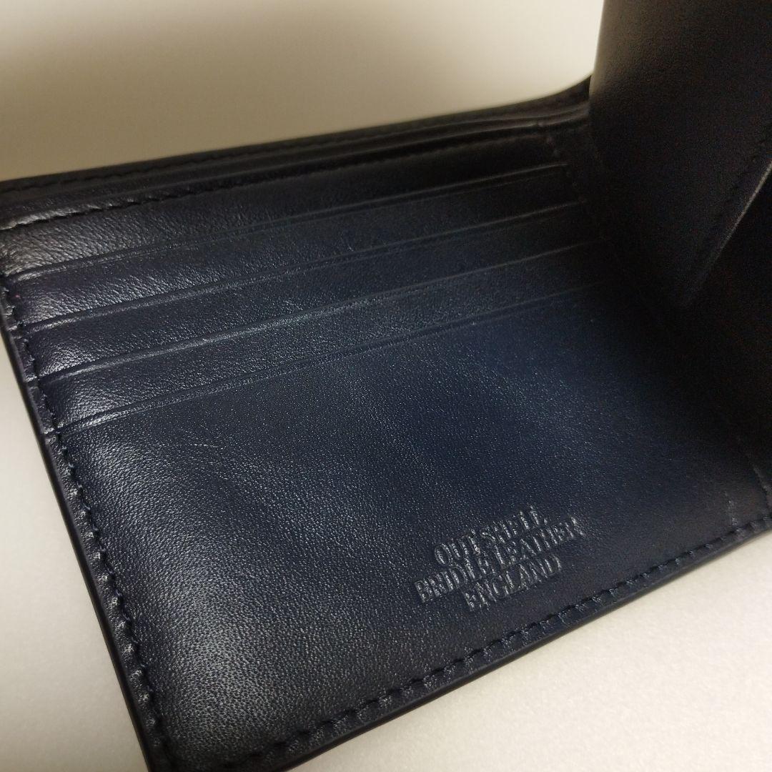 未使用品 BRIDLE LEATHER ENGLAND 折り財布 未使用 BRIDLE LEATHER ENGLAND 牛革 小銭入れ付き 財布 - メルカリ