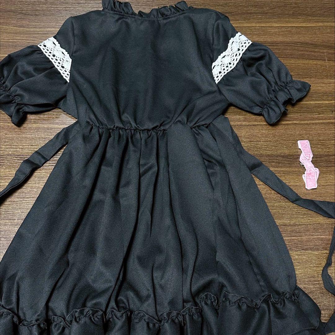 ロリータワンピース ドレス 黒♥ゴスロリ♡量産系 ロリィタ