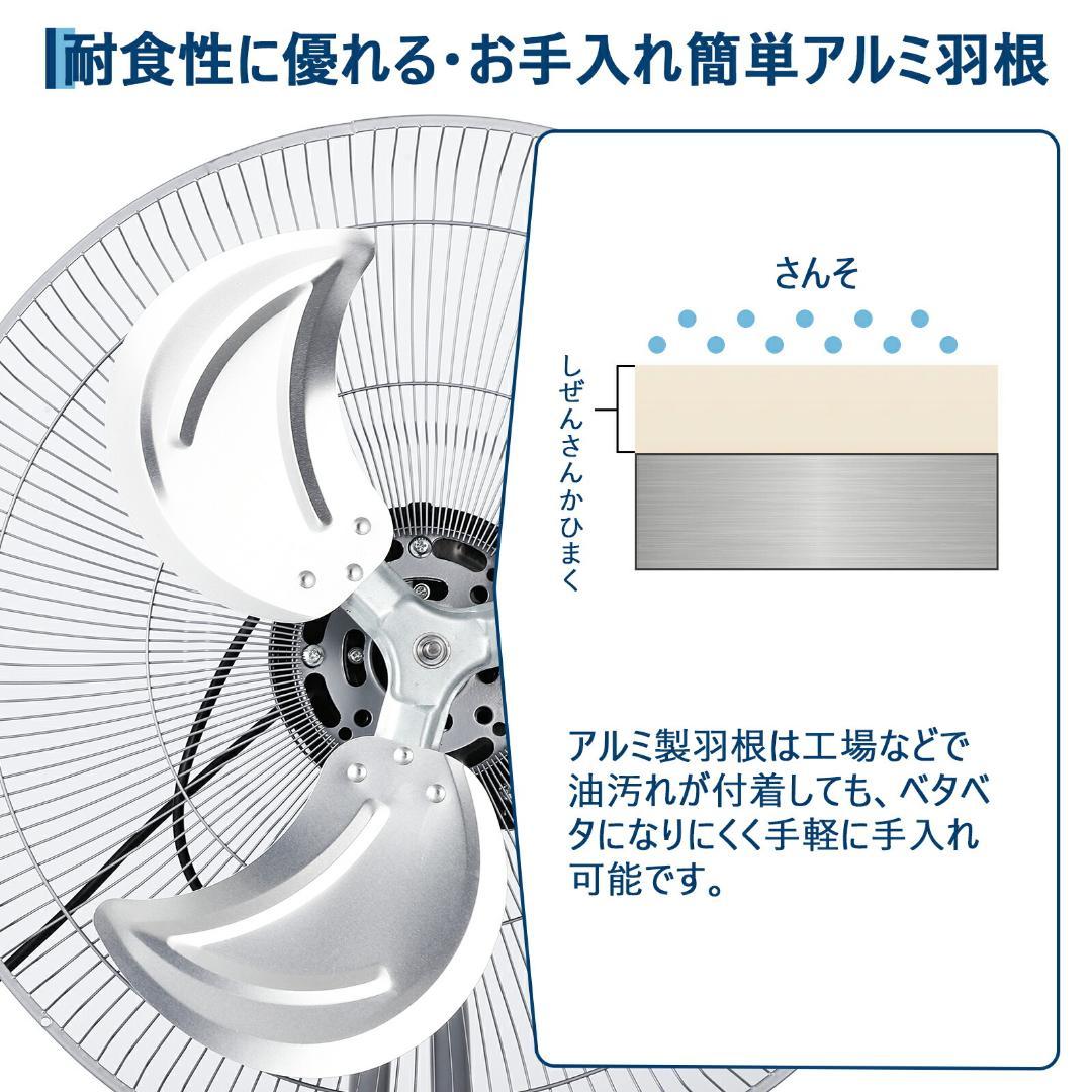 床置き型 工場扇風機 大型 業務用 フロア型 首振り 工業用扇風機 換気