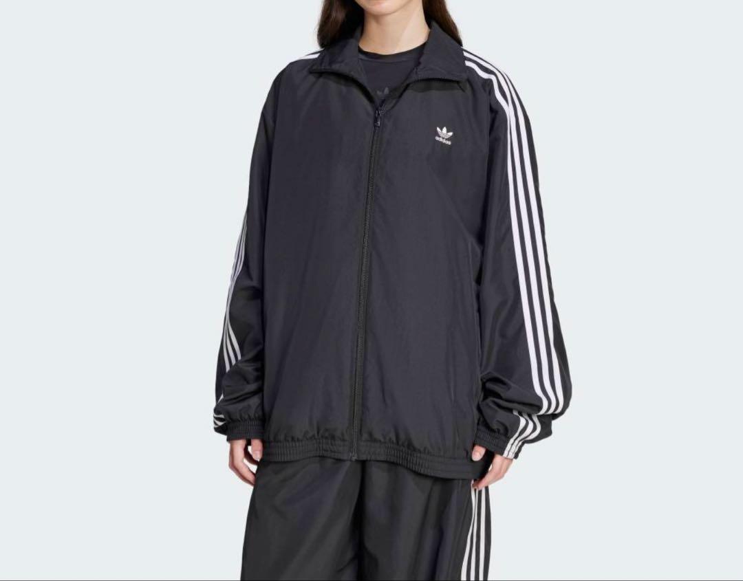 3XL黒/新品adidas国内正規品ファイヤーバードオーバーサイズド
