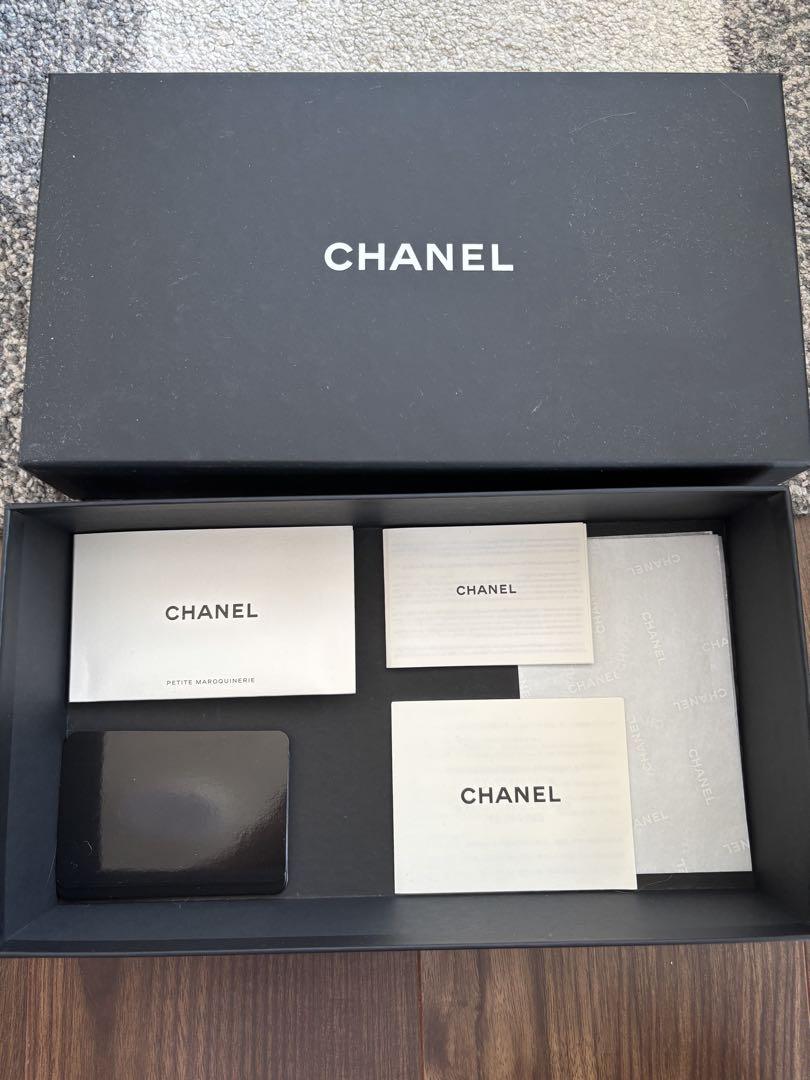 CHANEL ブラック レザー 長財布　マトラッセル