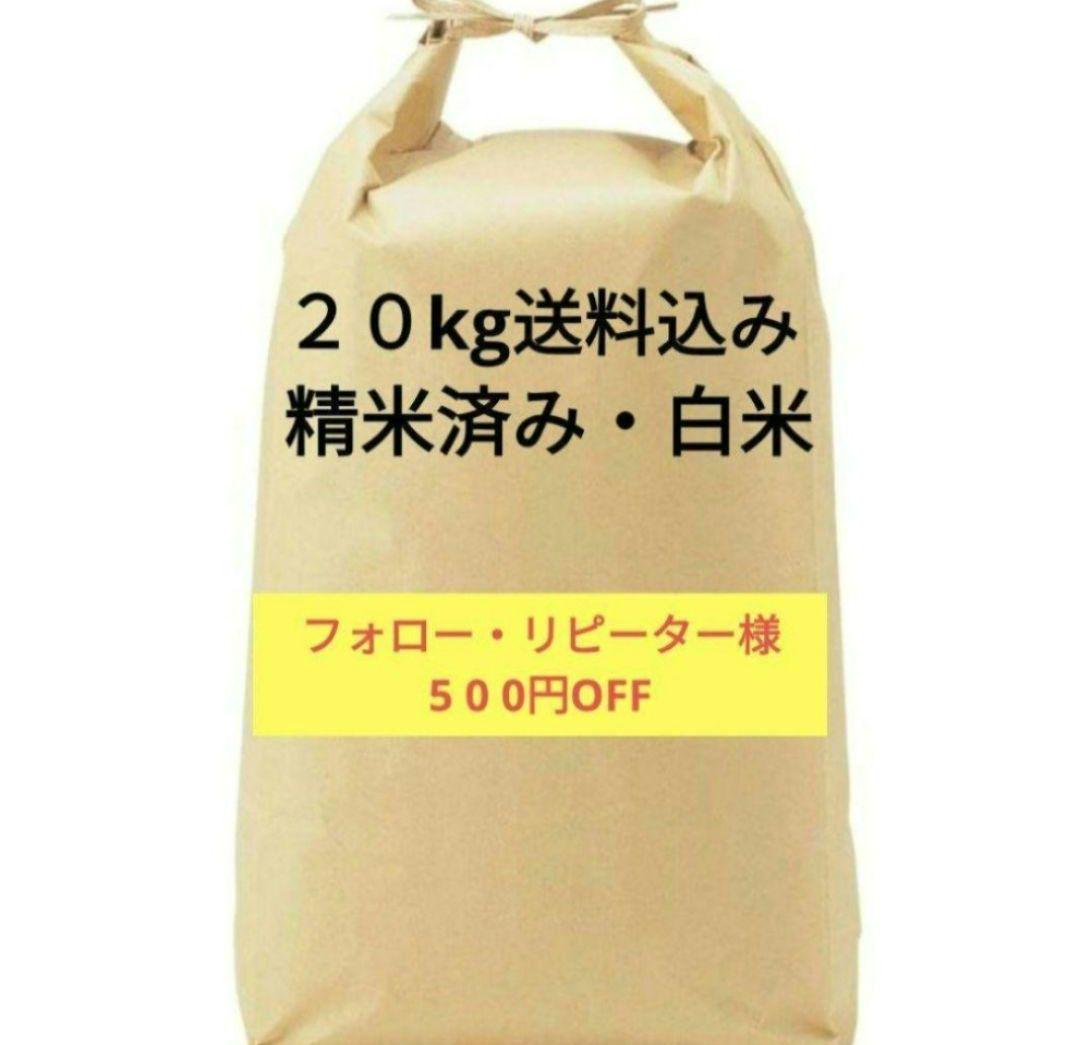 送料込み 精米済み 白米 20kg 6年度産 佐賀県産米