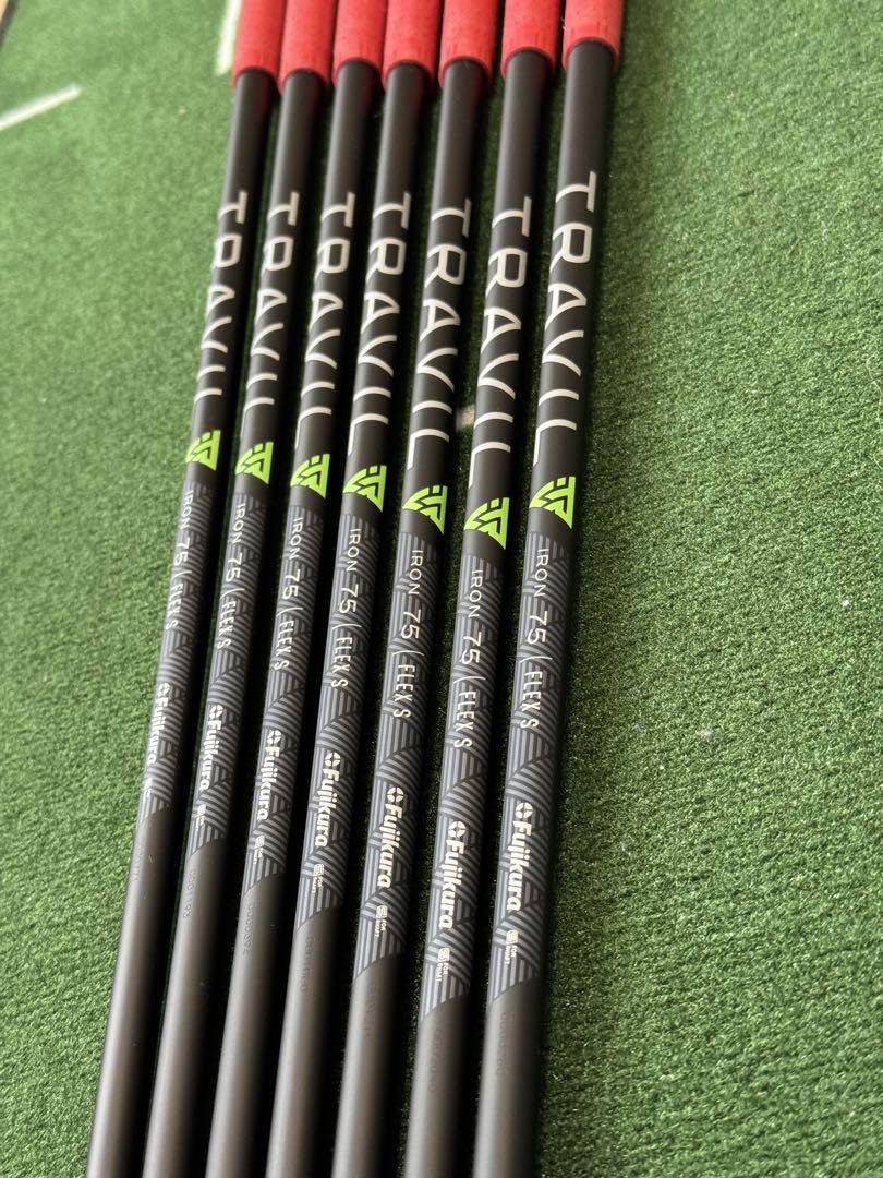 【美品】Fujikura TRAVIL IRON 75S シャフト7本