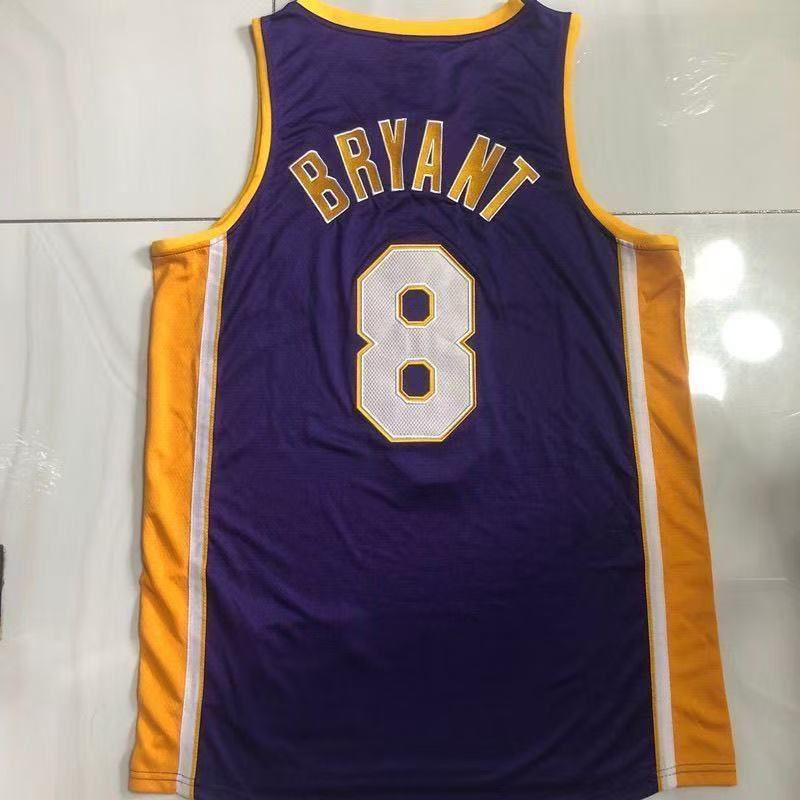 コービー8番紫01-02密繡球衣レイカーズkobe bryantバスケットウェア コービー8番紫01-02密繡球衣レイカーズkobe bryantバスケット